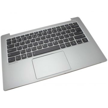 Tastatura Lenovo Yoga IdeaPad 530S-14 Gri cu Palmrest Argintiu si TouchPad iluminata backlit