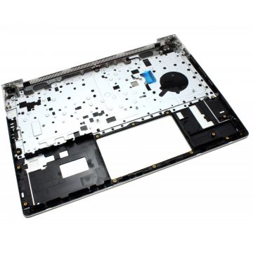 Tastatura HP ProBook 430 G7 Neagra cu Palmrest Argintiu si Orificiu Amprenta iluminata backlit