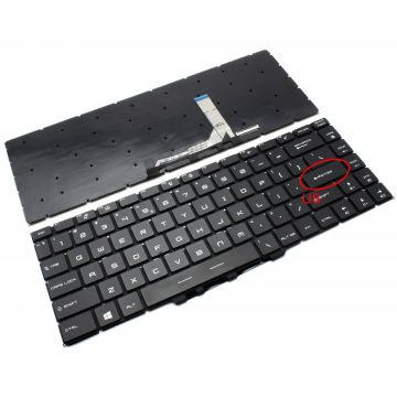 Tastatura MSI GF63 iluminata layout US fara rama enter mic