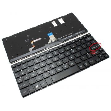 Tastatura Toshiba 0KN0-DV1US13 iluminata layout US fara rama enter mic