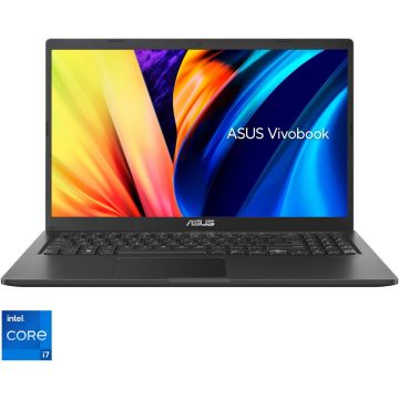 Laptop ASUS X1500EA-BQ2344 cu procesor Intel Core i7-1165G7, 15.6 FHD, 16GB, 512GB SSD with 32GB Intel Optane Memory, Intel Iris Xe Graphics, No OS, Indie Black