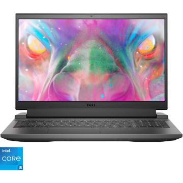 Laptop Gaming Dell G15 5511 cu procesor Intel® Core™ i5-11260H pana la 4.40 GHz, 15.6 Full HD, 120Hz, 16GB, 512GB SSD, NVIDIA® GeForce RTX™ 3050 4GB, Ubuntu, Dark Shadow Grey