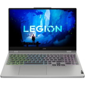 Laptop Gaming Lenovo Legion 5 15ARH7H (Procesor AMD Ryzen™ 5 6600H (16M Cache, up to 4.5 GHz) 15.6inch FHD 144Hz, 16GB, 512GB SSD, nVidia GeForce RTX 3060 @6GB, Gri)