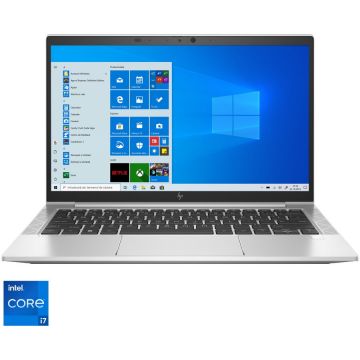 Laptop HP EliteBook 830 G8 cu procesor Intel® Core™ i7-1165G7 pana la 4.70 GHz, 13.3, Full HD, 16GB, 512GB SSD, Intel® Iris® Xe Graphics, Windows 10 Pro, Silver