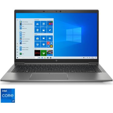 Laptop HP ZBook Firefy 14 G8 cu procesor Intel® Core™ i7-1165G7 pana la 4.70 GHz, 14, Full HD, 32GB, 1 TB SSD, Intel® Iris® Xe Graphics, Windows 10 Pro, Silver