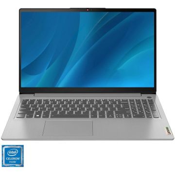Laptop Lenovo IdeaPad 1 15IGL7 cu procesor Intel Celeron N4120 pana la 2.6 GHz, 15.6 Full HD, 8GB, 256GB SSD, Intel UHD Graphics 600, No OS, Cloud Grey