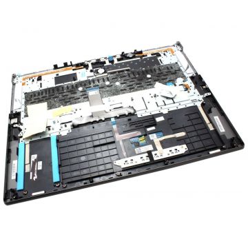 Tastatura Lenovo 5CB0S16455 Gri cu Palmrest Gri si TouchPad iluminata backlit