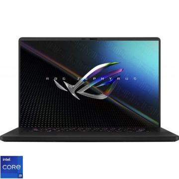 Laptop Gaming ASUS ROG Zephyrus M16 GU603ZW-K8063 (Procesor Intel® Core™ i9-12900H (24M Cache, up to 5.00 GHz) 16inch WQXGA 165Hz, 32GB, 2TB SSD, nVidia GeForce RTX 3070 Ti @8GB, Negru)