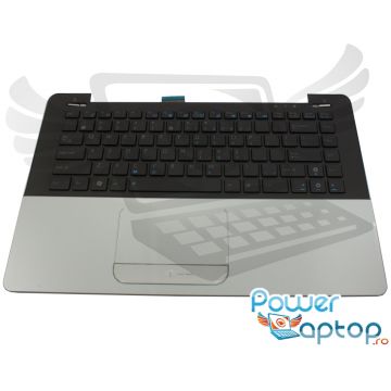 Tastatura Asus UX30 neagra cu Palmrest argintiu