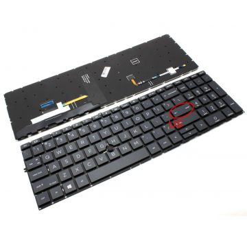 Tastatura HP EliteBook 855 G8 iluminata layout US fara rama enter mic
