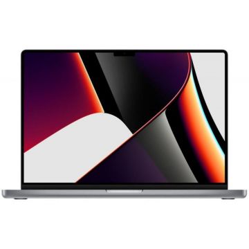 Laptop Apple 16.2'' MacBook Pro 16, XDR (3456x2234), Procesor M1 Pro (CPU 10-core, GPU 16-core, Neural Engine 16-core), 16GB, 512GB SSD, macOS, INT KB, Space Gray