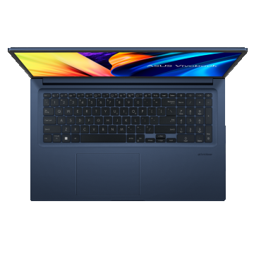 Laptop ASUS Vivobook, M1503QA-L1052W, 15.6-inch, FHD (1920 x 1080) OLED 16:9, AMD Ryzen(T) 5 5600H, AMD Radeon(T) Graphics, 8GB DDR4 on board, Plastic, Quiet Blue, Windows 11 Home, 2 years