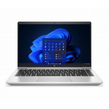 Laptop HP ProBook 440 G9 cu procesor Intel Core i5-1240P 12 Core ( 1.7GHz, up to 4.4GHz, 12MB), 14 inch FHD, Intel Iris Xe Graphics, 16GB DDR4, SSD, 512GB PCIe NVMe Value, Free DOS, Pike Silver
