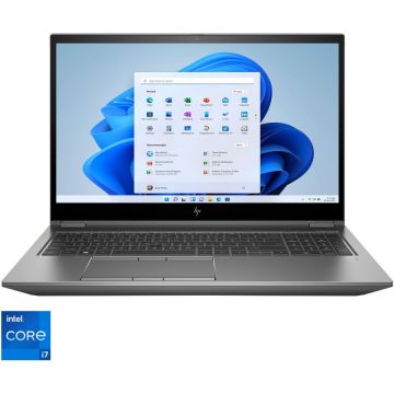 Laptop HP ZBook Fury 15.6 G8 cu procesor Intel Core i7-11850H pana la 4.8 GHz, 15.6 Full HD, 32GB, 1TB SSD, NVIDIA RTX A3000 6GB, Windows 11 Pro, Dark Ash Silver