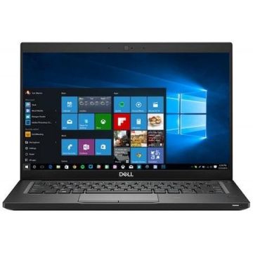 Laptop Dell Latitude 7390, Intel Core i7 8650U 1.9 GHz, Intel UHD Graphics 620, Wi-Fi, Bluetooth, WebCam, Display 13.3inch 1920 by 1080, Touchscreen, 4 GB DDR4, 256 GB SSD M.2, Windows 10 Pro, 3 Ani Garantie