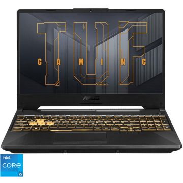 Laptop Gaming ASUS TUF Gaming F15 FX506HC cu procesor Intel® Core™ i5-11400H pana la 4.50 GHz, 15.6, Full HD, IPS, 144Hz, 8GB, 1TB PCIe® 3.0 NVMe™ M.2 SSD, NVIDIA® GeForce RTX™ 3050 4GB GDDR6, No OS, Eclipse Gray