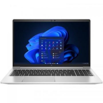 Laptop HP EliteBook 650 G9 (Procesor Intel Core i7-1255U (12M Cache, up to 4.70 GHz), 15.6inch FHD, 8GB, 512GB SSD, Intel Iris Xe Graphics, Argintiu)