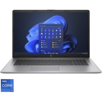 Laptop HP ProBoook 470 G9 cu procesor Intel Core i7-1255U pana la 4.7 GHz, 17.3 Full HD, 16GB, 512GB SSD, Intel Iris Xe Graphics, Windows 11 Pro, Silver