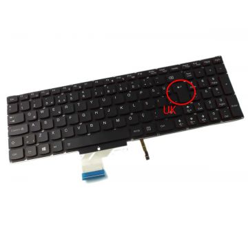 Tastatura Lenovo 25215987 iluminata layout UK fara rama enter mare