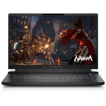 Laptop Gaming Dell Alienware M15 R7 (Procesor Intel® Core™ i7-12700H (24M Cache, up to 4.70 GHz) 15.6inch FHD 360Hz, 64GB, 2 x 512GB SSD, nVidia GeForce RTX 3080 Ti @16GB, Win11 Pro, Negru)