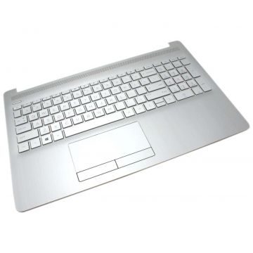 Tastatura HP 15-da argintie cu Palmrest argintiu