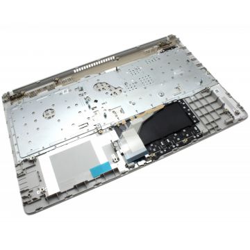 Tastatura HP 15-da0169nq argintie cu Palmrest argintiu