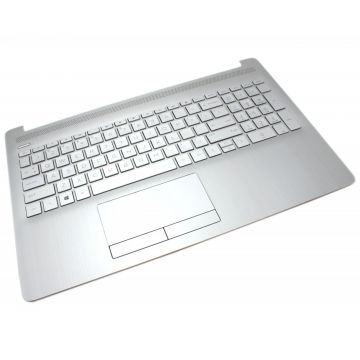 Tastatura HP 15-da0175nq argintie cu Palmrest argintiu