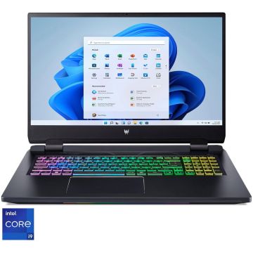 Laptop Gaming Acer Predator Helios 300 PH317-56 cu procesor Intel® Core™ i9-12900H pana la 5.0GHz, 17.3, QHD, 16GB DDR5, 1TB SSD, GeForce RTX 3070 Ti 8GB GDDR6, Windows 11 Home, Shale Black