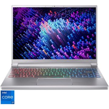 Laptop Gaming Acer Predator Triton 300 SE PT314-52s cu procesor Intel® Core™ i7-12700H pana la 4.70GHz, 14, WUXGA, 16GB DDR5, 512GB SSD, GeForce RTX 3060 6GB GDDR6, No OS, Sparkly Silver