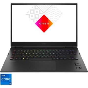 Laptop Gaming OMEN By HP 17-ck1011nq cu procesor Intel® Core™ i7-12700H pana la 4.70 GHz, Alder Lake, 17.3, FHD, IPS, 144Hz, 16GB, 2 TB SSD, NVIDIA GeForce RTX 3070Ti 8GB, Free DOS, Black