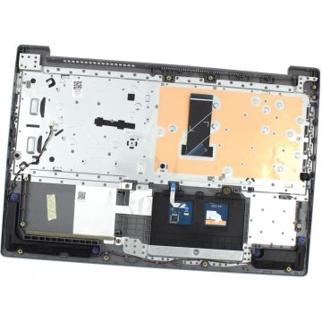 Tastatura Lenovo 5CB0S16761 Gri cu Palmrest Argintiu si TouchPad iluminata backlit