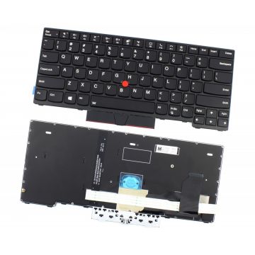 Tastatura Lenovo 5N20W67652 Neagra cu TrackPoint iluminata backlit