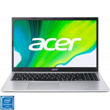 Laptop Acer Aspire 3 A315-35 (Procesor Intel® Pentium® Silver N6000 (4M Cache, up to 3.30 GHz) 15.6inch FHD, 8GB, 256GB SSD, Intel UHD Graphics, Argintiu)