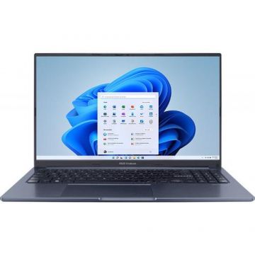 Laptop Asus VivoBook 15X OLED M1503QA-L1120 (Procesor AMD Ryzen™ 5 5600H (16M Cache, up to 4.2 GHz) 15.6inch FHD, 16GB, 512GB SSD, AMD Radeon, Albastru)