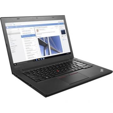 Laptop Refurbished LENOVO ThinkPad T460, Intel Core i5-6200U 2.30GHz, 8GB DDR3, 120GB SSD, 14 Inch Full HD, Webcam (Negru)