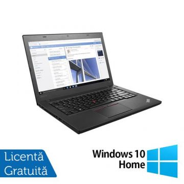 Laptop Refurbished LENOVO ThinkPad T460, Intel Core i5-6200U 2.30GHz, 8GB DDR3, 120GB SSD, 14 Inch Full HD, Webcam + Windows 10 Home