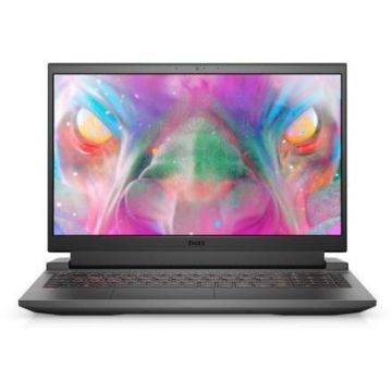 Laptop Dell Inspiron G15 5510, 15.6 FHD 165Hz, procesor Intel Core i7-10870H, 16GB RAM, 512GB SSD. nVidia GeForce RTX 3060 6GB, Windows 10 Home, Dark Shadow Grey