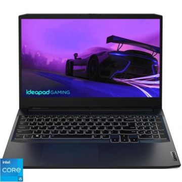 Laptop Gaming Lenovo IdeaPad 3 15IHU6 (Procesor Intel® Core™ i5-11320H (8M Cache, up to 4.50 GHz, with IPU) 15.6inch FHD, 16GB, 512GB SSD, nVidia GeForce RTX 3050 @4GB, Negru)