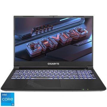 Laptop Gaming Gigabyte G5, Procesor Intel® Core™ i5-12500H pana la 4.50 GHz, 15.6inch Full HD 144Hz, 16GB, 512GB SSD, NVIDIA GeForce RTX 3050 Ti, Free DOS