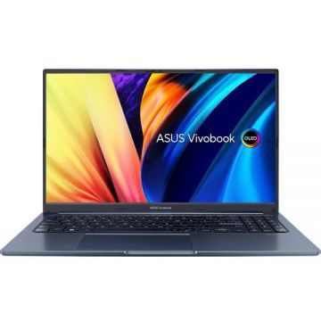 Laptop ASUS VivoBook 15X OLED X1503ZA cu procesor Intel® Core™ i3-1220P pana la 4.40 GHz, 15.6, Full HD, OLED, 8GB, 256GB SSD, Intel® UHD Graphics, Windows 11 Home S, Quiet Blue