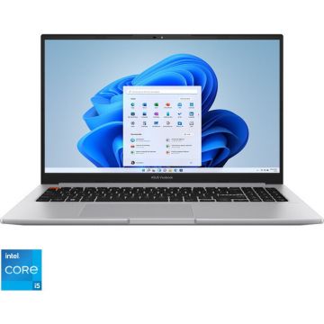 Laptop ASUS VivoBook S 15 OLED K3502ZA cu procesor Intel® Core™ i5-12500H pana la 4.50 GHz, 15.6'', 2.8K, OLED, 8GB, 512GB SSD, Intel® Iris® Xe Graphics, Windows 11 Home, Neutral Grey