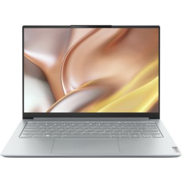 Laptop ultraportabil Lenovo Yoga Slim 7 Pro 14ARH7 cu procesor AMD Ryzen™ 5 6600HS Creator Edition pana la 4.50 GHz, 14, 2.8K, IPS, 16GB, 512GB SSD, AMD Radeon 680M Graphics, No OS, Cloud Grey