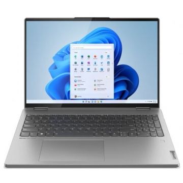 Laptop ultraportabil Lenovo Yoga7 16IAH7 cu procesor Intel Core i7-12700H, 16, 2.5K, IPS, 32GB, 1TB SSD, Intel Arc A370M 4GB, Windows 11 Home 64, Arctic Grey