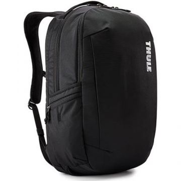 Rucsac Thule Subterra, 30 l, pentru laptop de max. 15.6 inch, 2 compartimente, buzunar frontal x 2 buzunar lateral x 2, waterproof, nylon, Negru