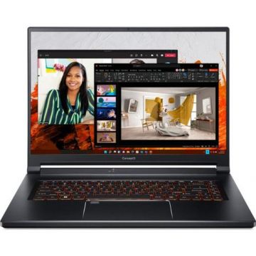 Laptop Acer ConceptD 5 CN516-73G (Procesor Intel® Core™ i7-12700H (24M Cache, up to 4.70 GHz), 16inch 3K IPS, 16GB, 2TB SSD, nVidia GeForce RTX 3070 Ti @8GB, Win 11 Pro, Negru)
