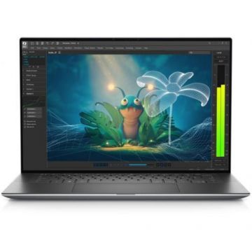 Laptop Dell Precision 5570 (Procesor Intel® Core™ i9-12900H (24M Cache, up to 5.00 GHz), 15.6inch WQUXGA Touch, 32GB, 1TB SSD, nVidia RTX A2000 @8GB, Windows 11 Pro, Gri)