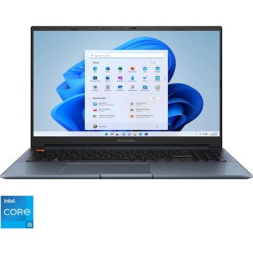 Laptop ASUS VivoBook Pro 15 K6502HE cu procesor Intel® Core™ i5-11400H pana la 4.50 GHz, 15.6'', Full HD, IPS, 16GB, 512GB SSD, NVIDIA® GeForce® RTX™ 3050 Ti 4GB, Windows 11 Pro, Quiet Blue