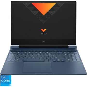 Laptop Gaming HP VICTUS 15-fa0022nq cu procesor Intel® Core™ i5-12500H pana la 4.50 GHz, 15.6, Full HD, 16GB DDR4, 512GB PCIe SSD, NVIDIA GeForce GTX 1650 4GB, Free DOS, Performance Blue