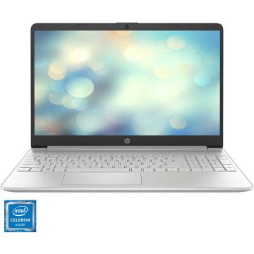 Laptop HP 15s-fq3016nq cu procesor Intel® Celeron® Processor N4500 pana la 2.80 GHz, 15.6 FHD, 8GB DDR4, 256GB PCIe SSD,Intel UHD Graphics, FreeDOS, Natural Silver
