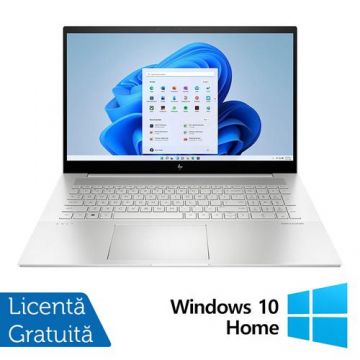 Laptop HP Envy 17-CG1075, Intel Core i7-1165G7 2.80 - 4.70GHz, 16GB DDR4, 256GB SSD M.2 + 1TB HDD, Nvidia MX450 2GB, 17.3inch Full HD Touchscreen, Webcam, Tastatura Numerica + Windows 10 Home